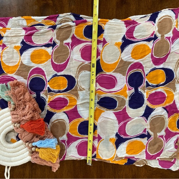 Multicolored Coach Scarf - Picture 1 of 4